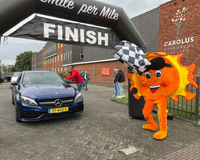 Smile per Mile autorally Finishboog